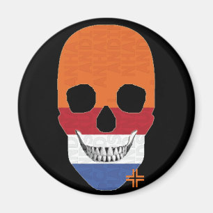 Imã Imagem redonda HANDSKULL Holland B2