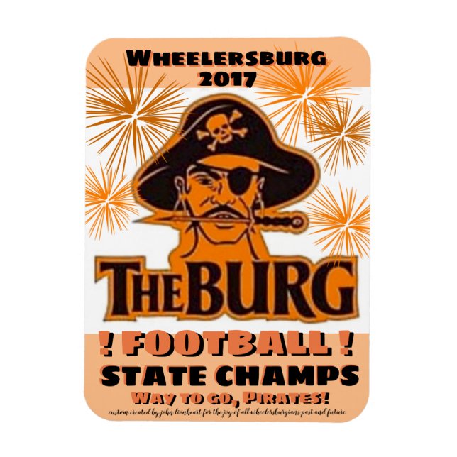 Ímã Imagem refrigeradora para vencedores do futebol - (Vertical)