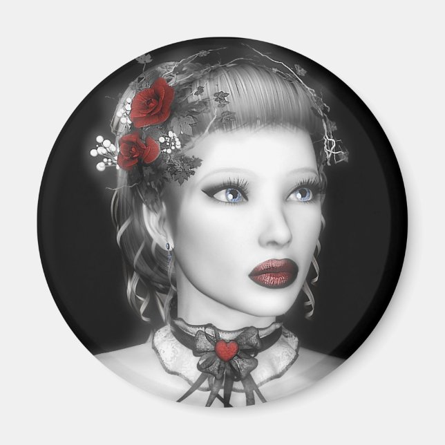 Imã Imagem Retrato BW (Frente)