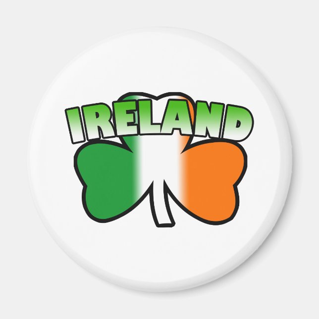 Imã Imagem Shamrock da Irlanda (Frente)