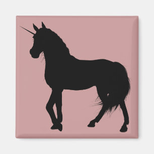 Imã Imagem Silhouette Unicorn