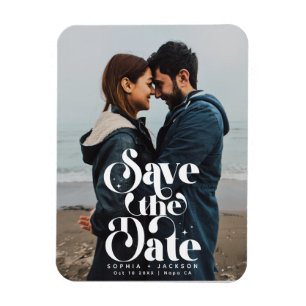 Ímã Imagem Simples Guardar a Foto da Data