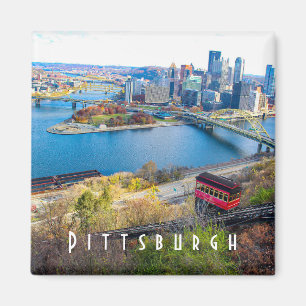 Imã Imagem Skyline Pittsburgh