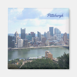 Imã Imagem Skyline Pittsburgh