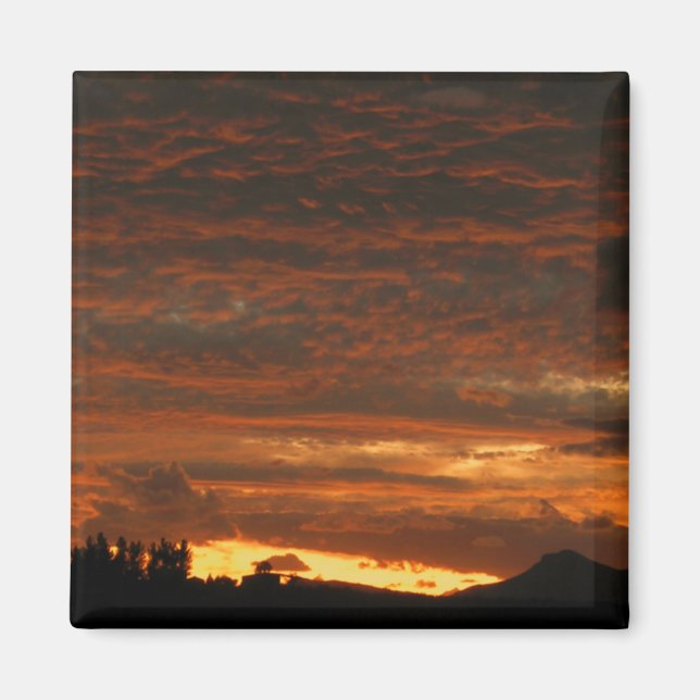 Imã Imagem Sunset no Alto Deserto #1 (Frente)