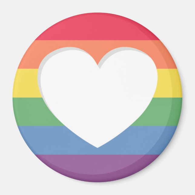 Imã Imagem temida da bandeira do arco-íris (Frente)