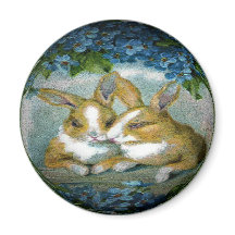 Imagem Texturizada de Bunnies de Páscoa Vintage, Z