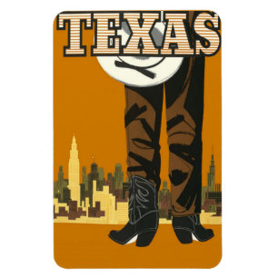Ímã Imagem Viagens vintage do Texas USA