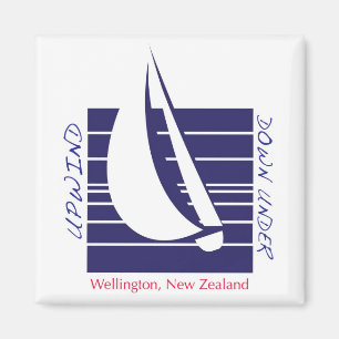 Imã Imagem Wellington Boat Blue Square_UpDown