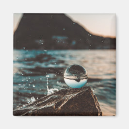 Imã Imagens Cênicas do Oceano de Arte de Praia Fotogra