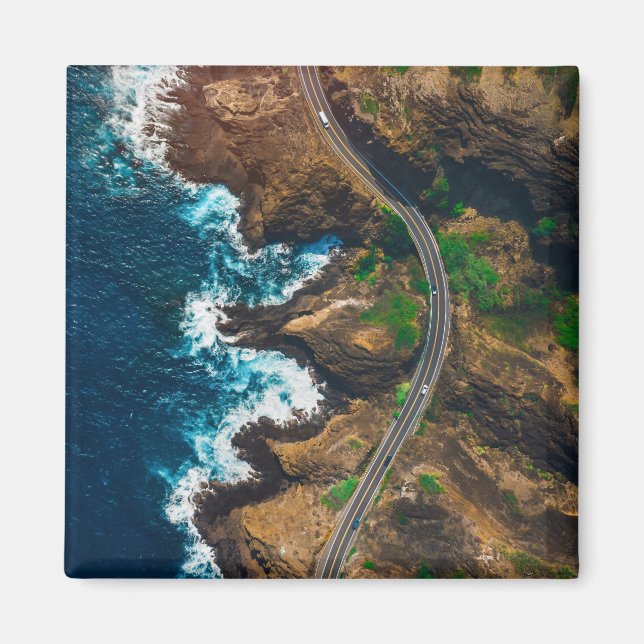 Imã Imagens Cênicas do Oceano de Arte de Praia Fotogra (Frente)