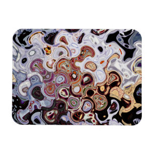 Ímã Imagens do SVP do roxo   do abstrato 3 da feira de