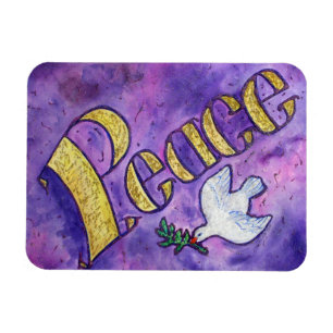 Ímã Imagens Personalizadas de Arte de Paz Inspiradora