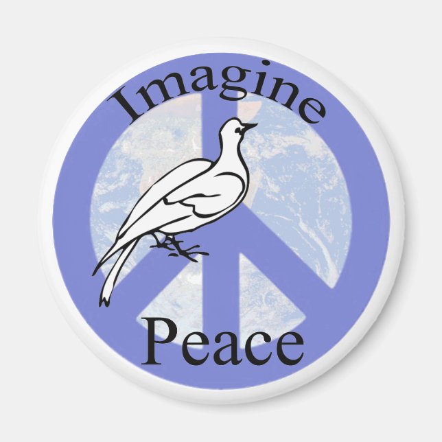Imã Imagine a paz (Frente)