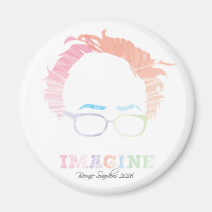 Imã Imagine as máquinas de lixar 2016 de Bernie -