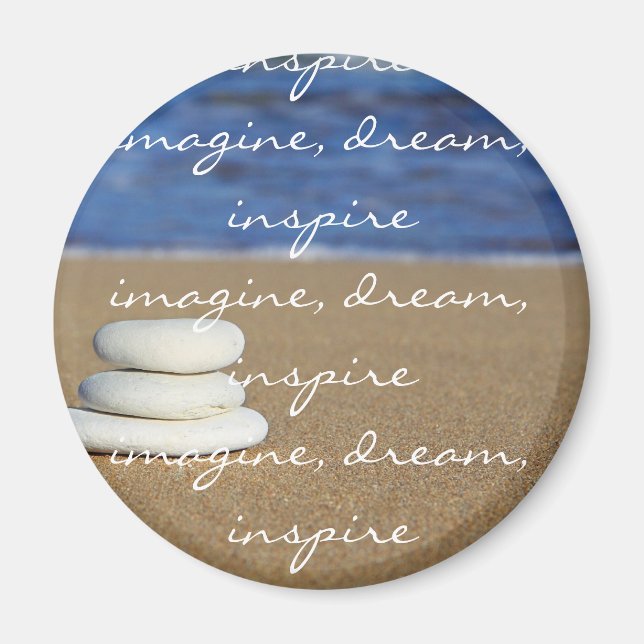 Imã Imagine, Dream, Inspire Magnet (Frente)