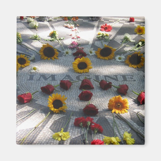 Imã IMAGINE Mosaico, Campos de Morango, NY - (Frente)