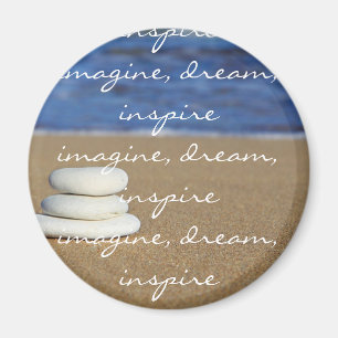 Imã Imagine, sonhe, inspire o ímã