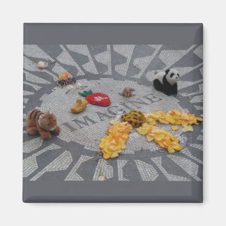 Imã Imagine Strawberry Fields Central Park Foto NYC