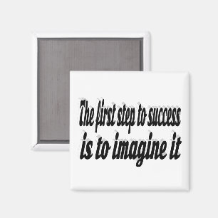 Imã Imagine uma citação motivacional de sucesso