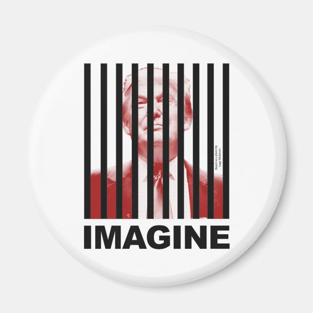 Imã Imaginem Trump Atrás de Bares (Frente)
