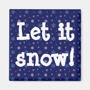 Imã Ímago Blue Snowflake "Deixe-o nevar"