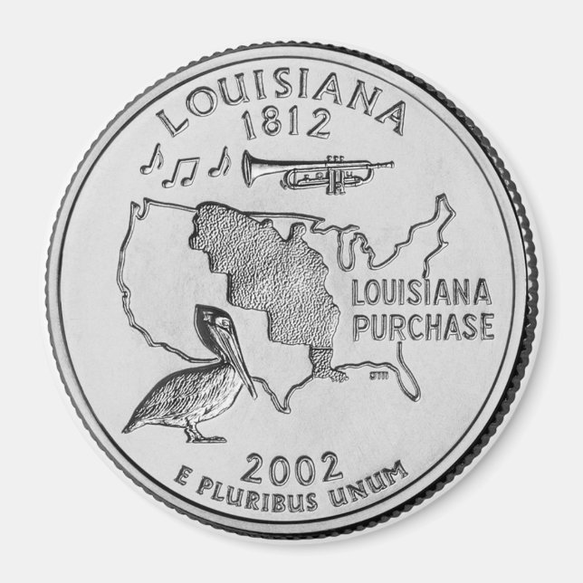 Imã Íman 2002 da Louisiana State Quarter (Frente)