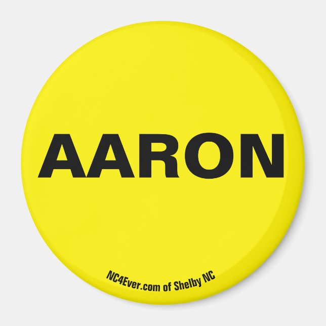 Imã Íman amarelo AARON (Frente)