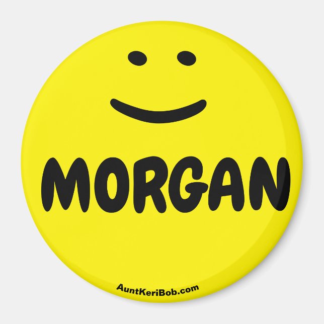 Imã Íman amarelo de sorriso MORGAN (Frente)