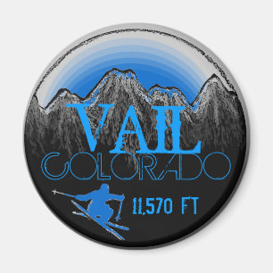 Imã Íman azul de esqui do Vail Colorado