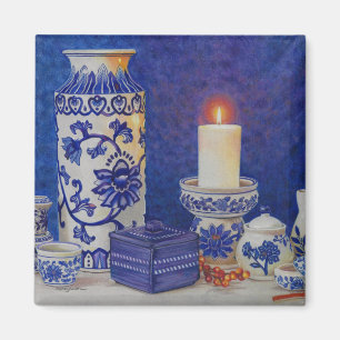 Imã íman azul e branco