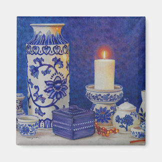 Imã íman azul e branco