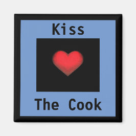 Imã Íman Azul e Preto Kiss the Cook