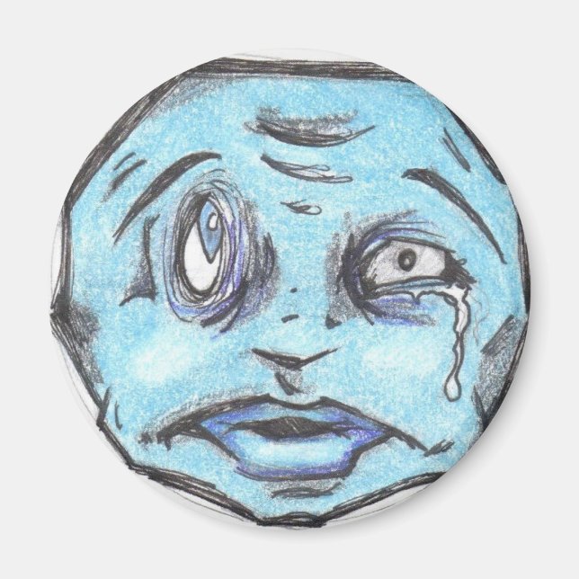 Imã Íman azul POO HEAD (Frente)