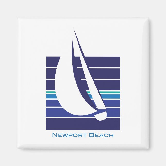 Imã Íman Boat Blues Square_Newport Beach (Frente)