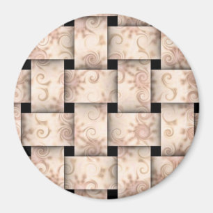 Imã íman bonito de tecelagem rosa