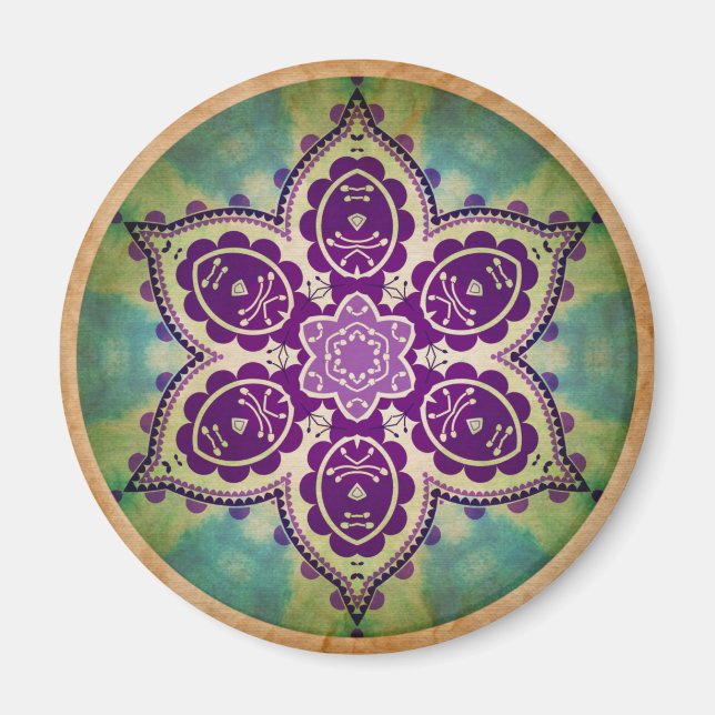 Imã íman bonito Mandala (Frente)
