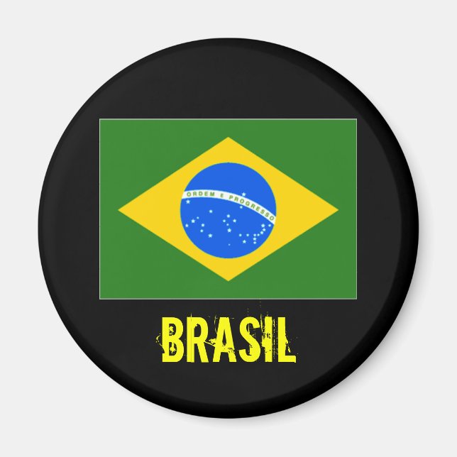 Imã Íman Brasil (preto) (Frente)