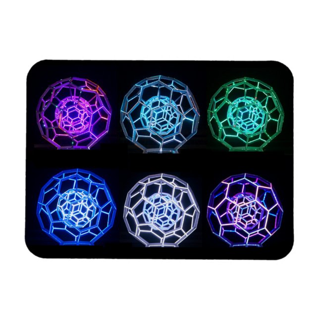 Ímã Íman Buckyball com várias cores (Horizontal)