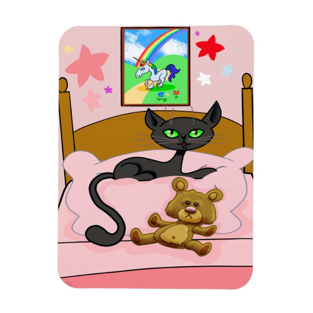 Ímã Íman, Cat e Teddy Bear Magnet (Vertical)