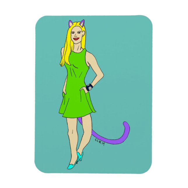 Ímã íman catgirl (Vertical)