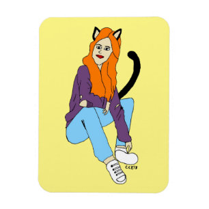 Ímã íman catgirl