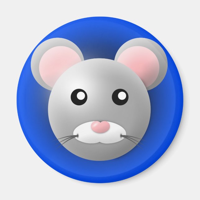 Imã íman com animal: ratinhos (Frente)