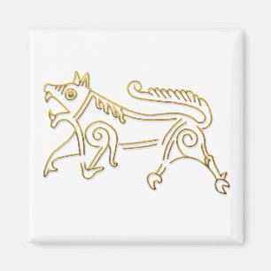 Imã Íman contorno Vang Runestone-gold