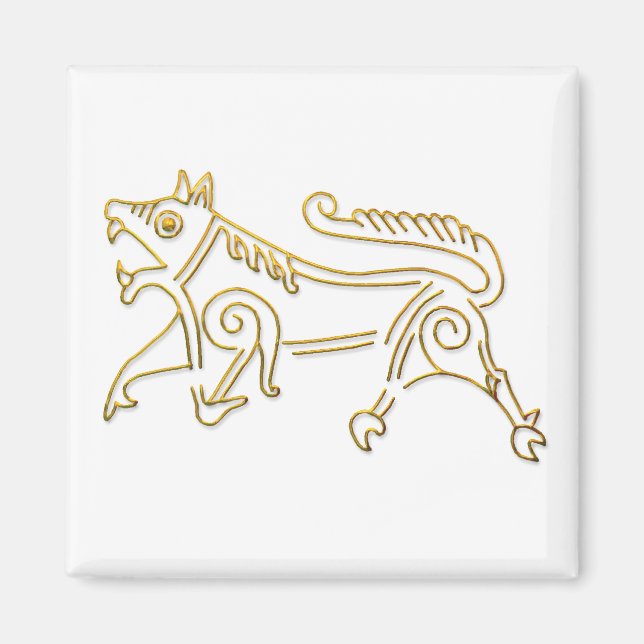 Imã Íman contorno Vang Runestone-gold (Frente)