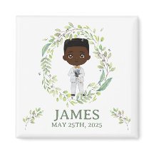 Imán cuadrado Primera Comunión JAMES