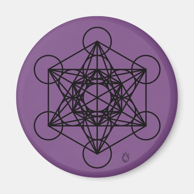 Imã Íman Cubo de Metatron (Frente)