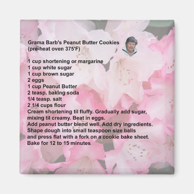 Imã Íman de amendoim de Grama Barb Cookies (Frente)