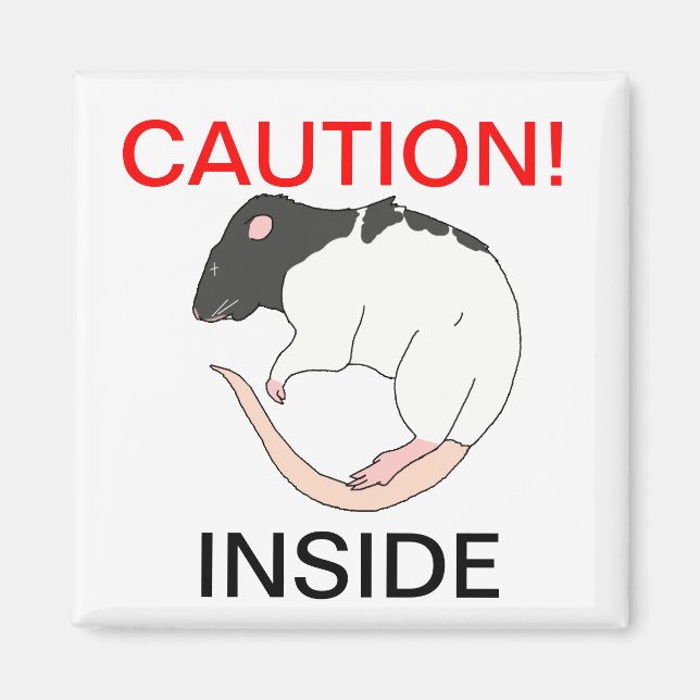 Imã Íman de aviso em roedor (Frente)