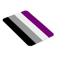 Íman de bandeira assexuada